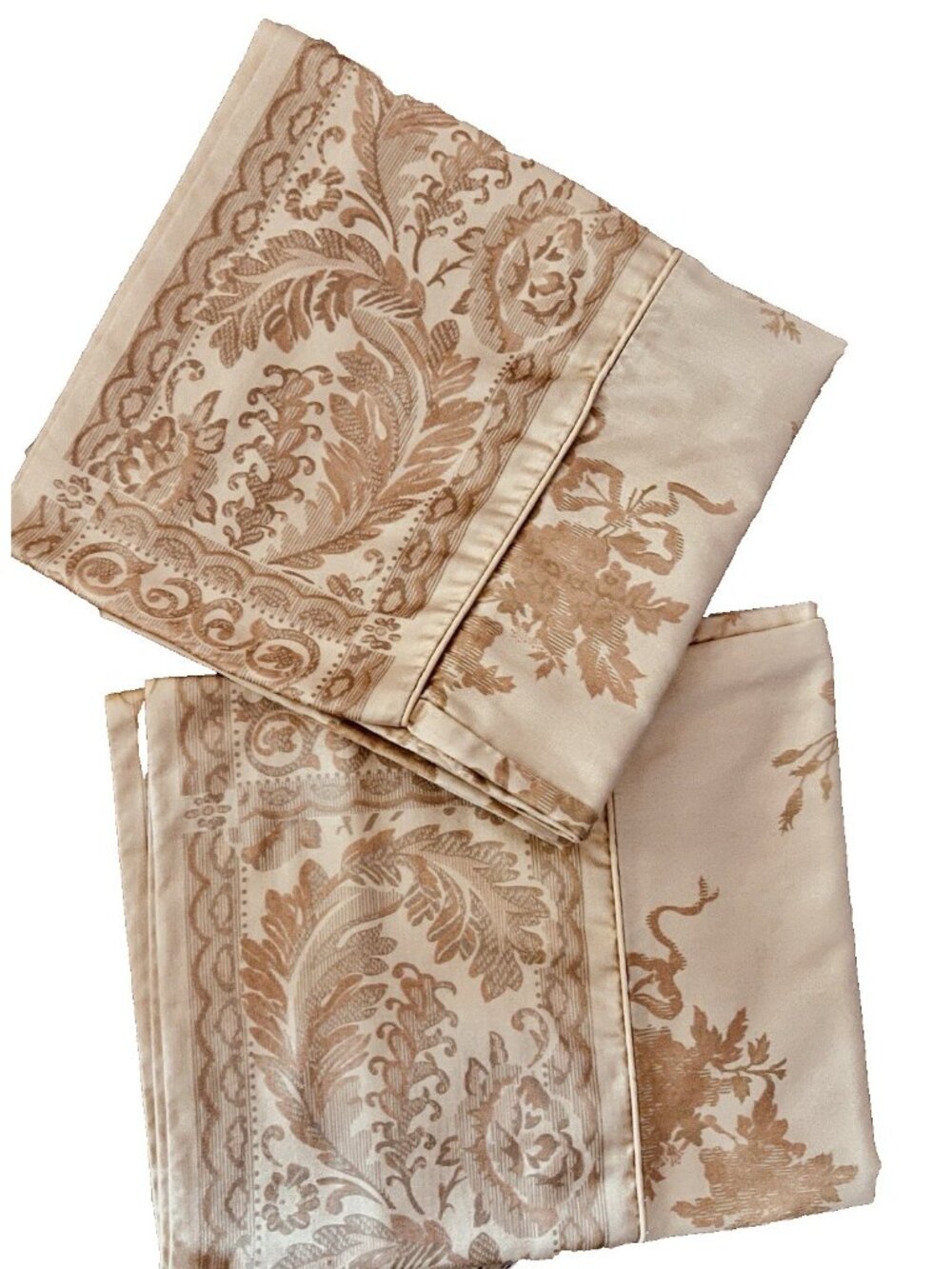 ROYAL SATEEN Pillowcases Standard Pair 100% Egyptian Cotton Crown Crafts LUXURY - Picture 1 of 16